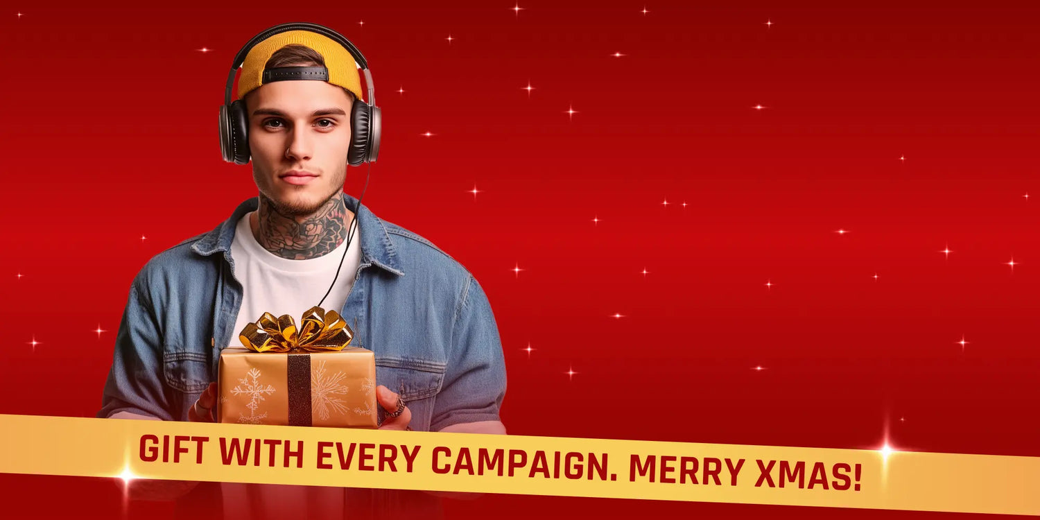 Christmas gift card for musicians