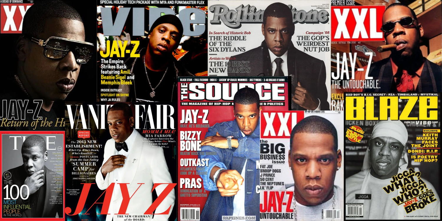 A mash-up of Jay-Z's magazine covers