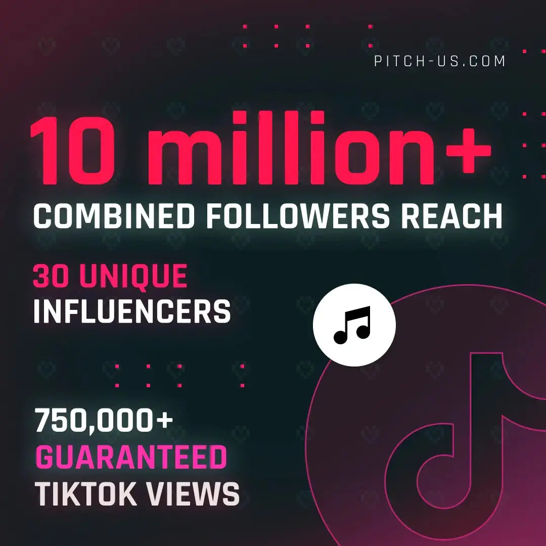 30x TikTok Influencers SoundCampaign (10million+ Followers Reach) Pitch-Us