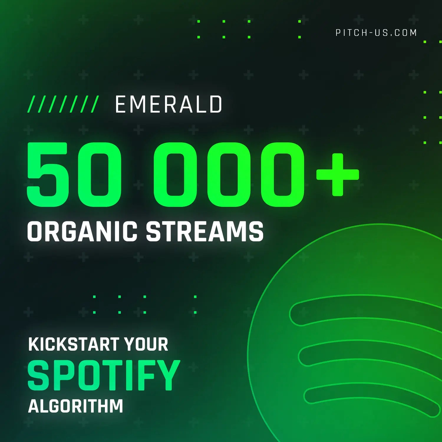 Emerald (50,000+ Organic Streams) Pitch Us