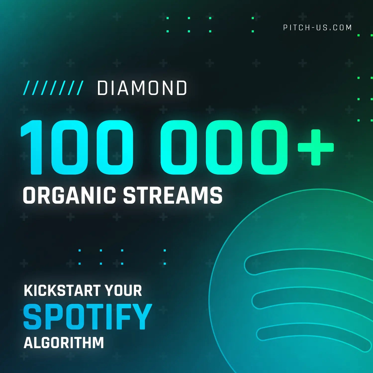 Diamond (100,000+ Organic Streams) Pitch Us