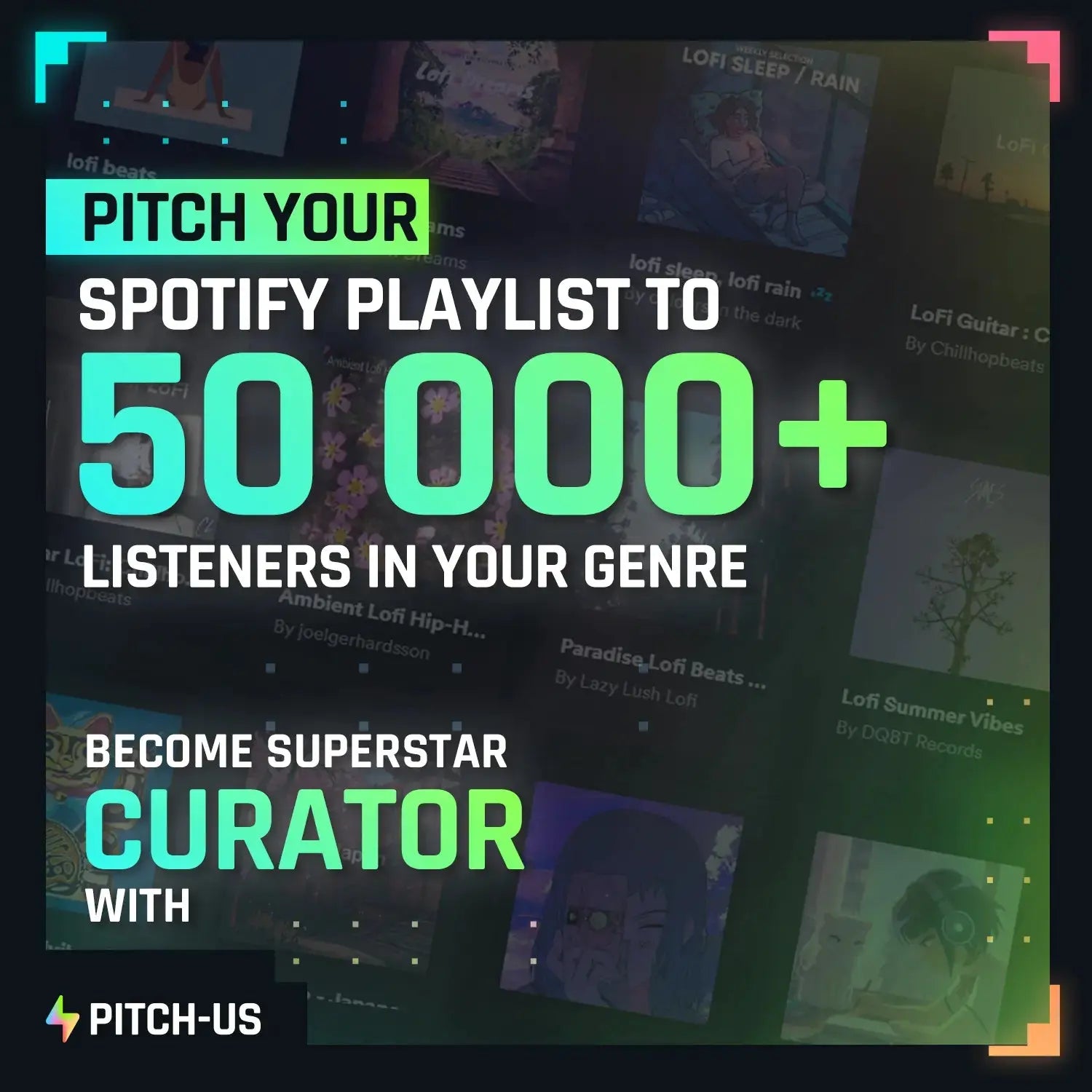 Pitch Your Spotify Playlist to 50,000 Listeners Pitch-Us